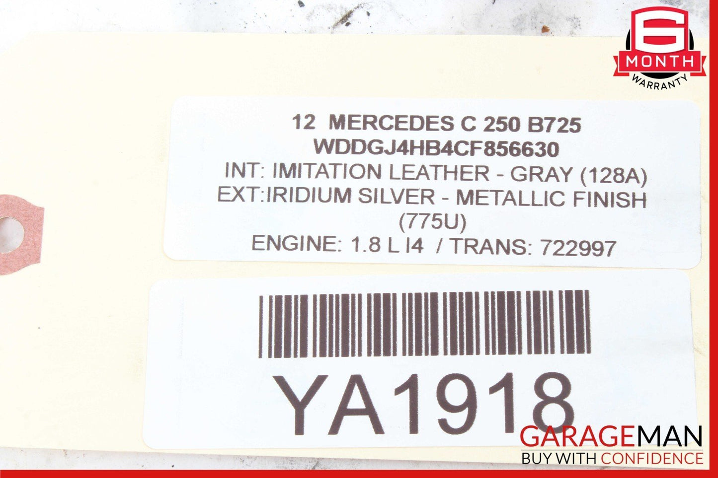 08-14 Mercedes W204 C250 Rear Left & Right Side Brake Caliper Calipers Set of 2