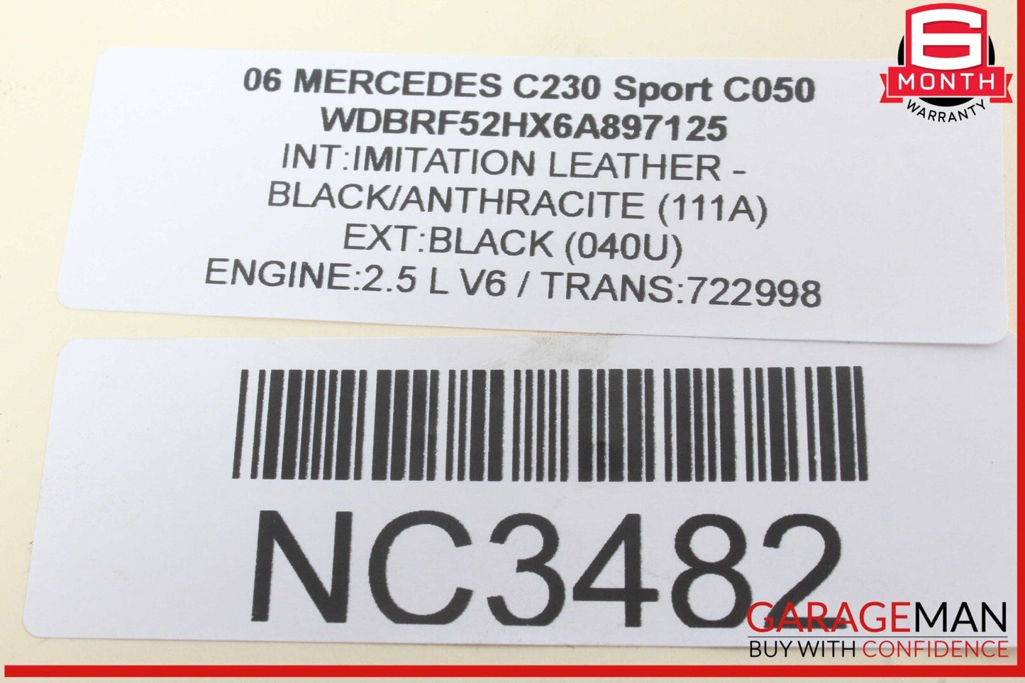05-13 Mercedes W203 C230 Sport CLK350 Engine Cylinder Head Cover Left Side OEM