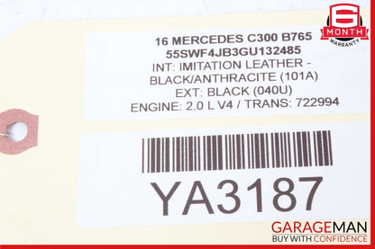 15-18 Mercedes W205 C300 GLC300 Steering Wheel Paddle Shifters Assy Anthracite