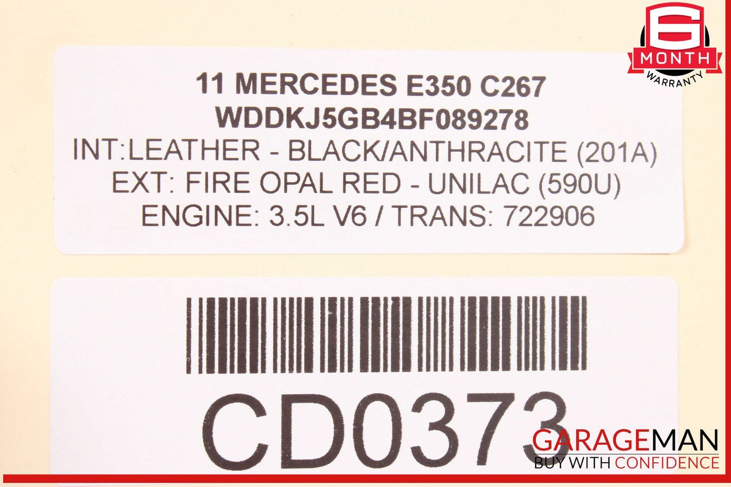 05-11 Mercedes W211 E350 C350 3.5L Complete Engine Motor Block Assy OEM 127k
