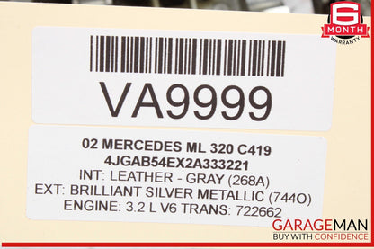 98-05 Mercedes W163 ML320 Engine Motor Right Side Cylinder Head 1120161301 OEM