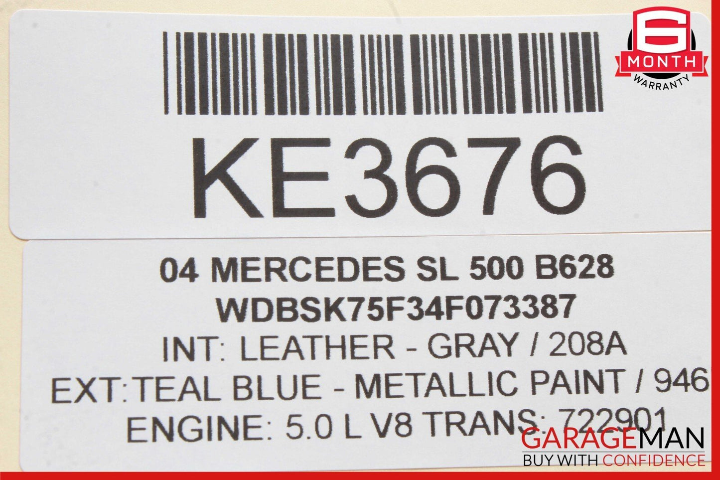 03-06 Mercedes R230 SL500 AC A/C Air Cooler Conditioning Compressor Pump Assy