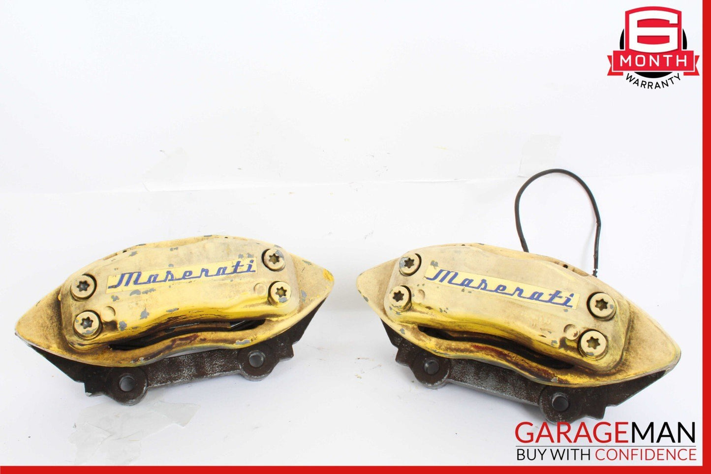 04-17 Maserati Quattroporte Front Left & Right Brake Caliper Calipers Set OEM