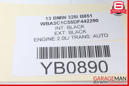12-18 BMW 320i 328i Steering Wheel Leather Black OEM