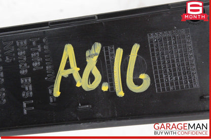 11-18 Audi A8 S8 Front Right Side Dash Trim Cover Panel w/ Control Switches OEM