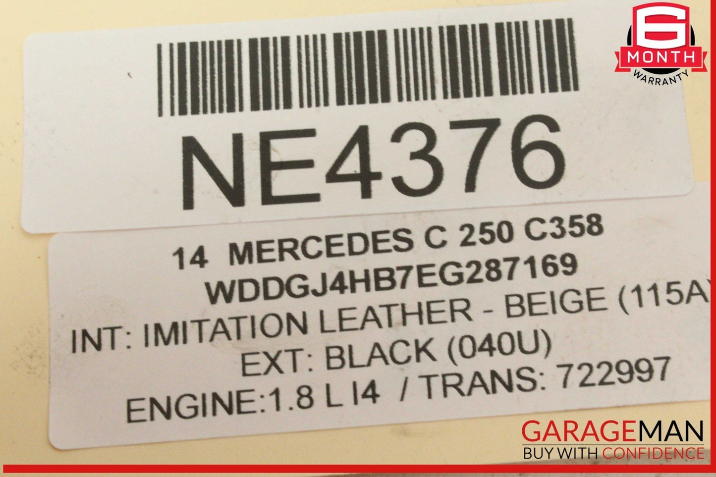 10-16 Mercedes W204 C250 Intake Manifold Assembly w/ Valve Motor & Throttle Body