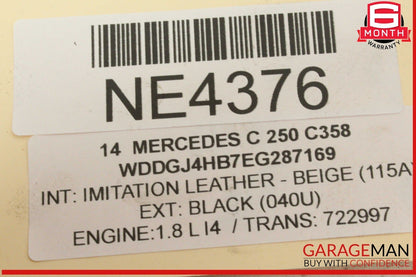 10-16 Mercedes W204 C250 Intake Manifold Assembly w/ Valve Motor & Throttle Body