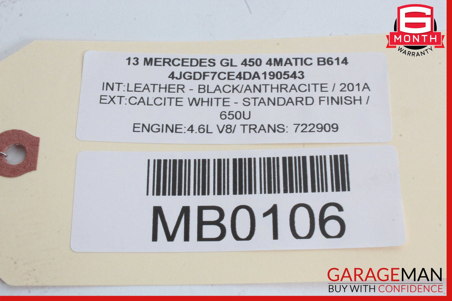 11-20 Mercedes X166 GL450 E550 S550 Left Side Engine Cylinder Head Valve Cover