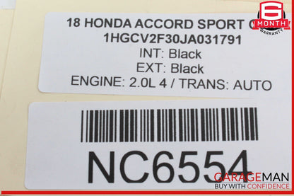 18-22 Honda Accord Sport Front Left and Right Side Brake Caliper Calipers OEM