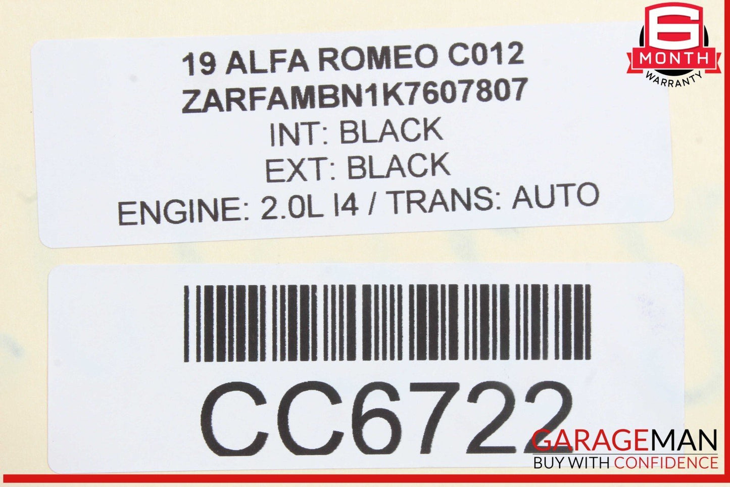 17-22 Alfa Romeo Giulia 2.0L 8-Speed Automatic Transmission Assembly OEM 75k