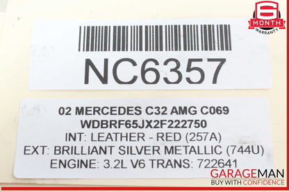 98-05 Mercedes W203 C32 AMG C320 Engine Motor Right Cylinder Head Camshaft OEM