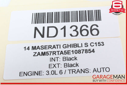 14-17 Maserati Ghibli S Dashboard Dash Information Display Media Monitor OEM