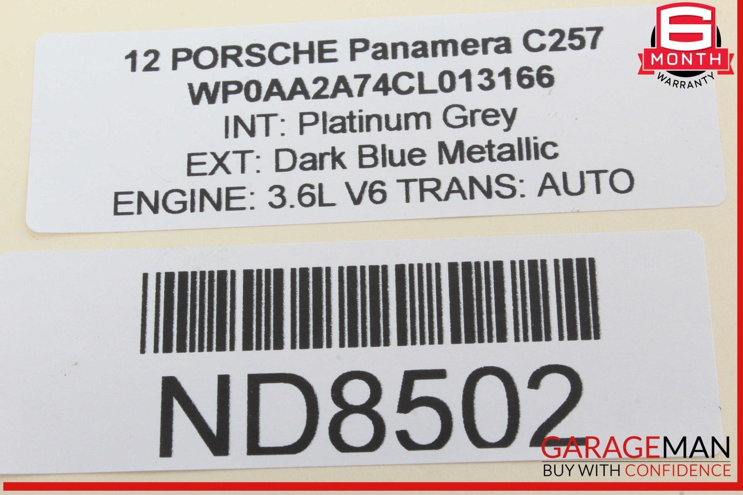 10-16 Porsche Panamera 970 Front Center Console Shifter Bezel Ash Tray Wood OEM