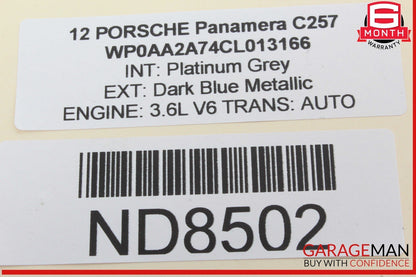 10-16 Porsche Panamera 970 Front Center Console Shifter Bezel Ash Tray Wood OEM