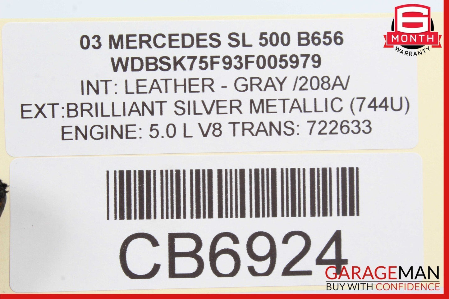 00-06 Mercedes R230 SL500 Rear ABC Hydraulic Suspension Valve Block Assembly OEM