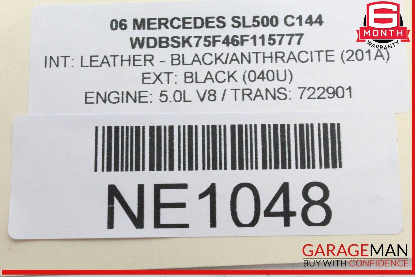 03-08 Mercedes R230 SL500 Front Right Passenger Side Headlight Lamp Bi Xenon OEM