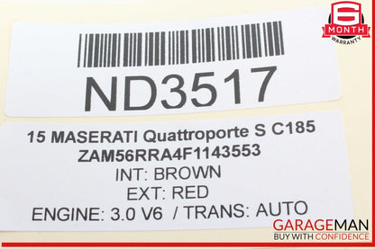 14-17 Maserati Quattroporte S Front or Rear Side Door Audio Sound Speaker Set