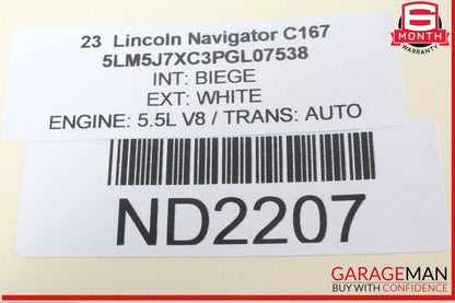 20-24 Lincoln Aviator Front Left and Front Right Side Door Audio Speaker Set