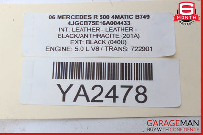 06-08 Mercedes W251 R500 ML350 GL450 Steering Wheel w/ Paddle Shifters Black OEM