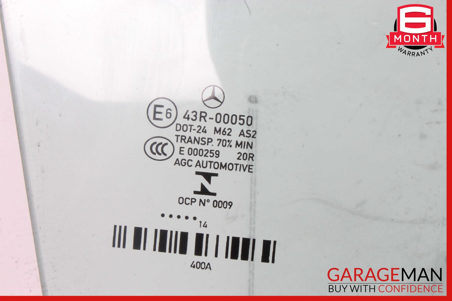 11-17 Mercedes W207 E350 E550 Convertible Door Window Glass Front Right Side OEM