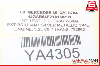 98-05 Mercedes W163 ML320 ML500 ML55 AMG 4 Spoke Driver Steering Wheel OEM