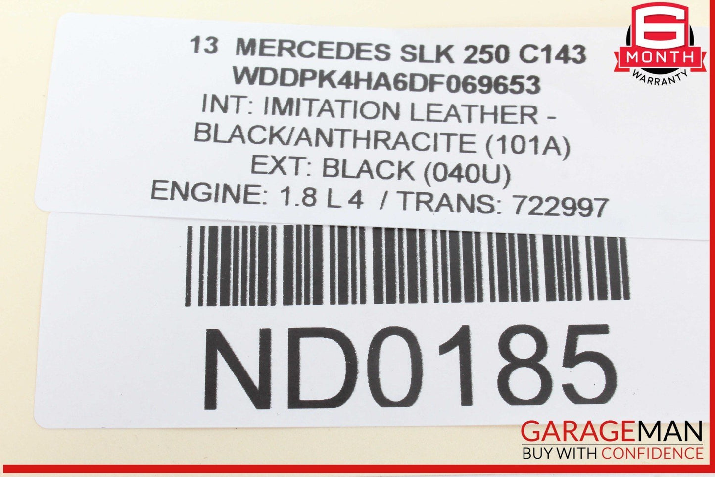 12-16 Mercedes R172 SLK250 SLK300 Steering Wheel w/ Paddle Shifters Black OEM