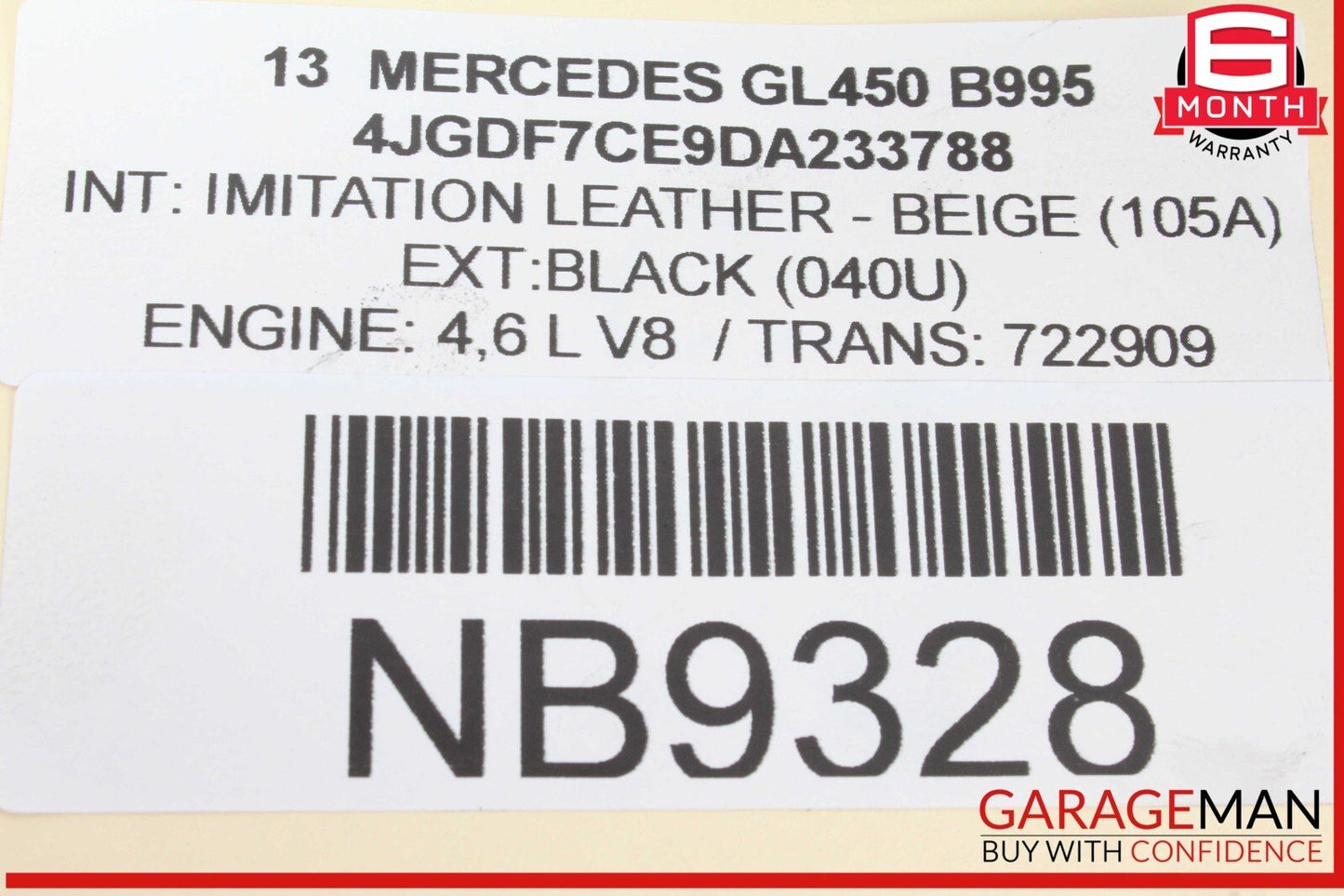 12-19 Mercedes X166 GL450 Front Left & Front Right Brake Caliper Calipers Set