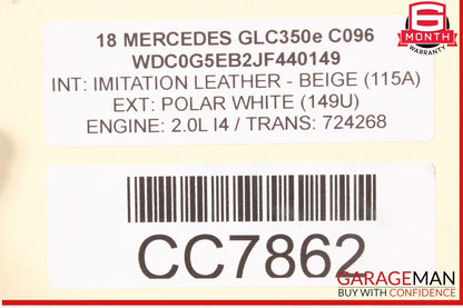 16-22 Mercedes X253 GLC350e GLC300 Engine Cooling Motor Fan Assembly OEM