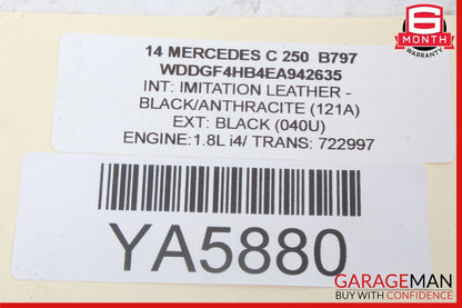 12-18 Mercedes W204 C250 SLK250 C300 AMG Sport Steering Wheel Flat Bottom OEM