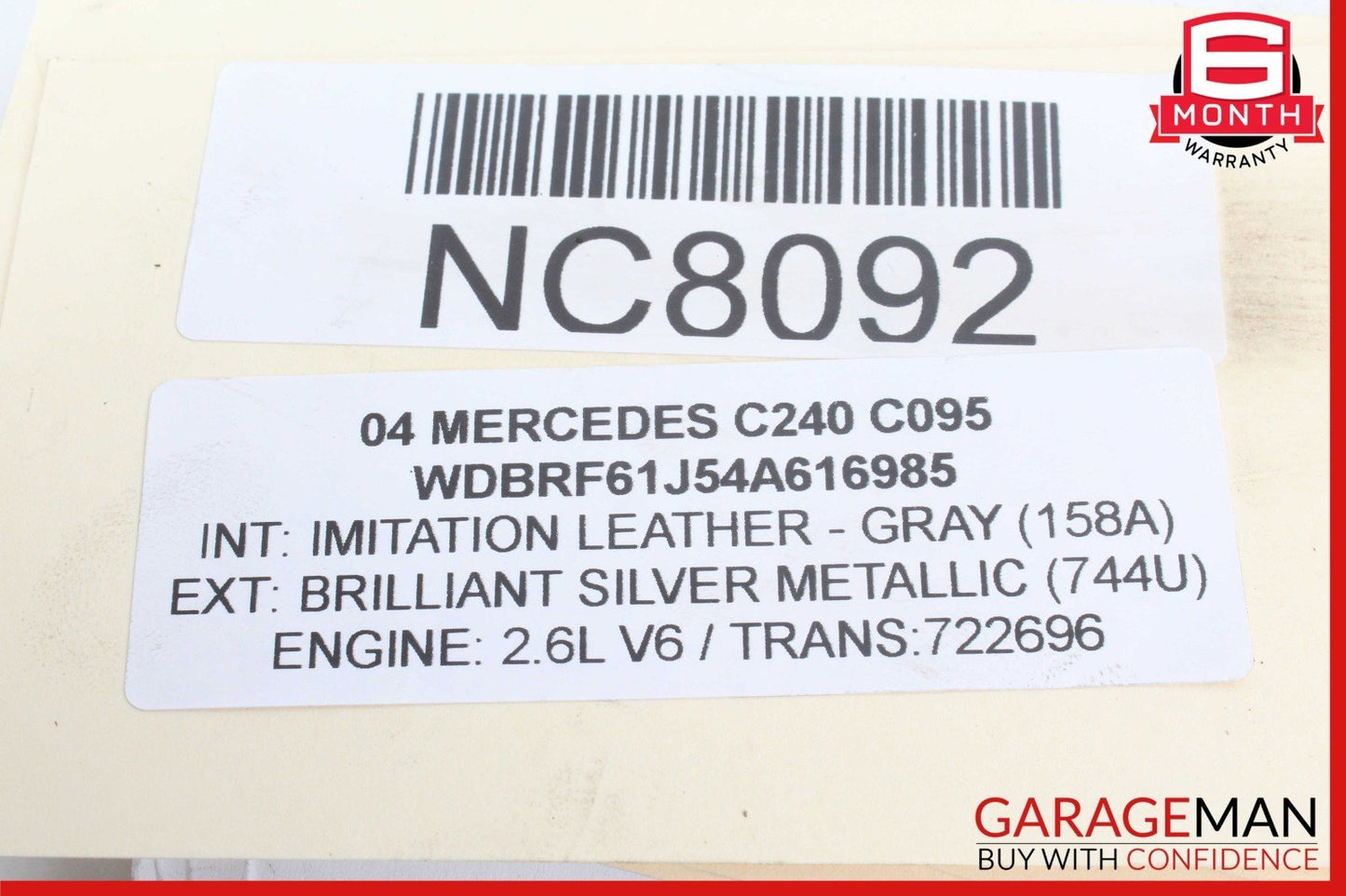 98-05 Mercedes W203 C240 C320 Engine Motor Left Cylinder Head Camshaft OEM