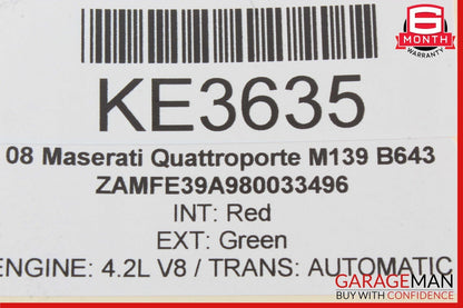 03-19 Maserati Quattroporte Front Bose Subwoofer Sub Woofer Sound Speaker OEM