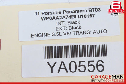10-16 Porsche Panamera 970 Front Center Left & Right Inner Dash AC Vent Set OEM