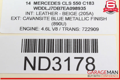 08-18 Mercedes W218 CLS550 E400 Front Door Audio Speaker Logic 7 Set of 2 Pc OEM