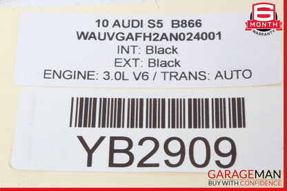 08-17 Audi S5 A5 Windshield Washer Fluid Bottle Reservoir Tank OEM