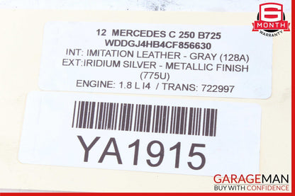 08-15 Mercedes W204 C250 RWD Front Right & Left Side Brake Caliper Calipers Set