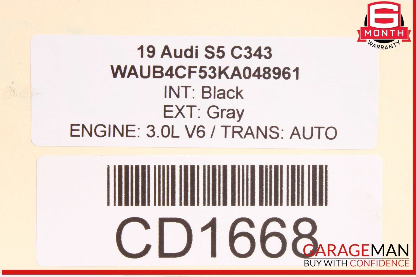 18-19 Audi S5 Sportback AWD 8-Speed Automatic Transmission Gearbox OEM 79k