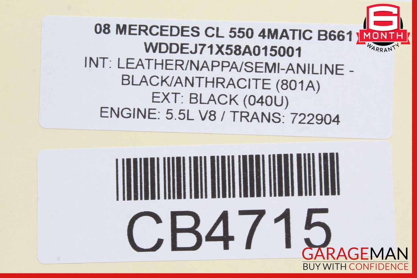 07-14 Mercedes W216 CL550 S550 Front Right Door Lock Latch Actuator Keyless Go