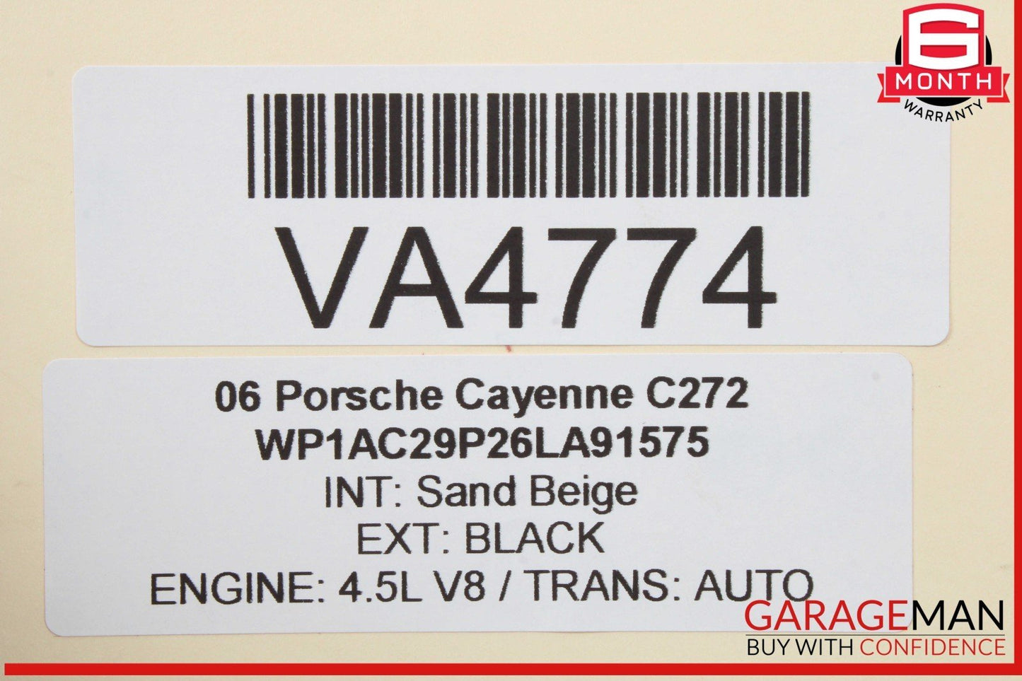 03-06 Porsche Cayenne 955 Turbo S Front Right Side Airmatic Air Shock Strut OEM