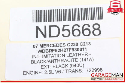 05-13 Mercedes W203 C230 C300 GLK350 Engine Cylinder Head Cover Left Side OEM