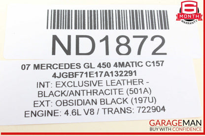 06-12 Mercedes X164 GL450 4MATIC Rear AC Heater Climate Control Vent Switch Trim