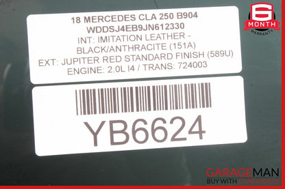 14-18 Mercedes W117 CLA250 Rear Right Passenger Door Window Auto Glass Panel OEM