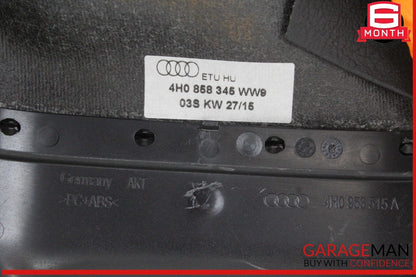 11-18 Audi A8 S8 Front Left Side Dash Trim Cover Panel w/ Control Switches OEM