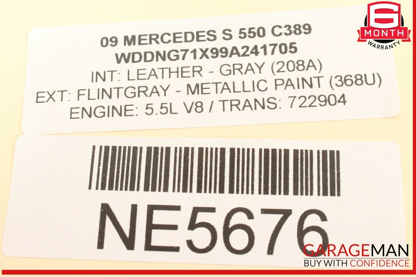 07-10 Mercedes W221 S550 4 Spoke Steering Wheel w/ Paddle Shifters OEM