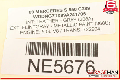 07-10 Mercedes W221 S550 4 Spoke Steering Wheel w/ Paddle Shifters OEM