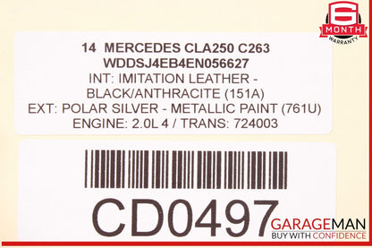14-19 Mercedes W117 CLA250 2.0 FWD Automatic Transmission Gearbox OEM 108k