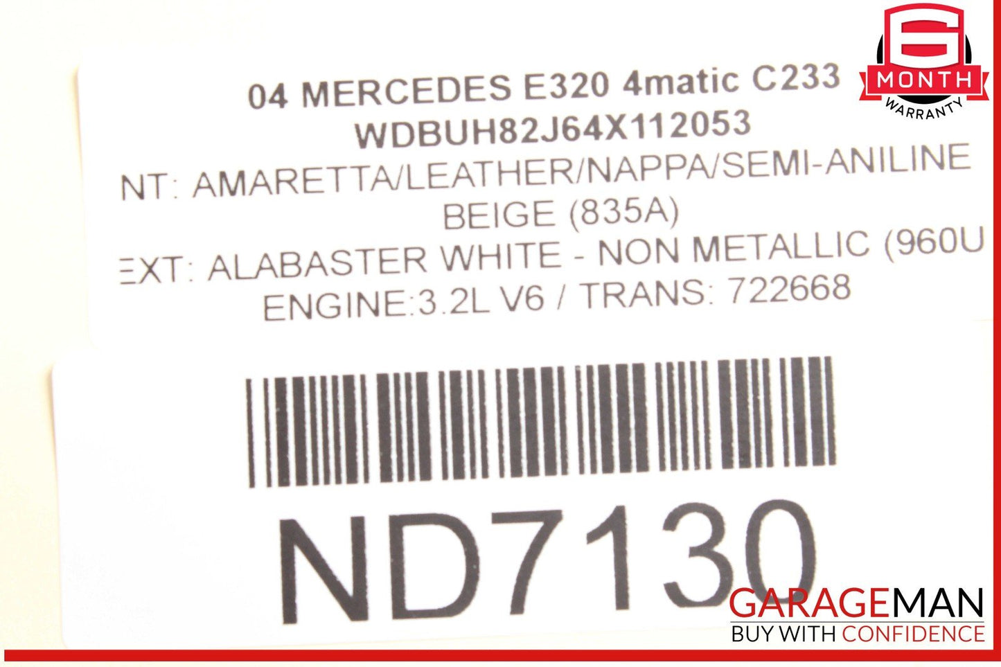 03-09 Mercedes W211 E320 E550 E55 Front Bumper Reinforcement Impact Bar OEM
