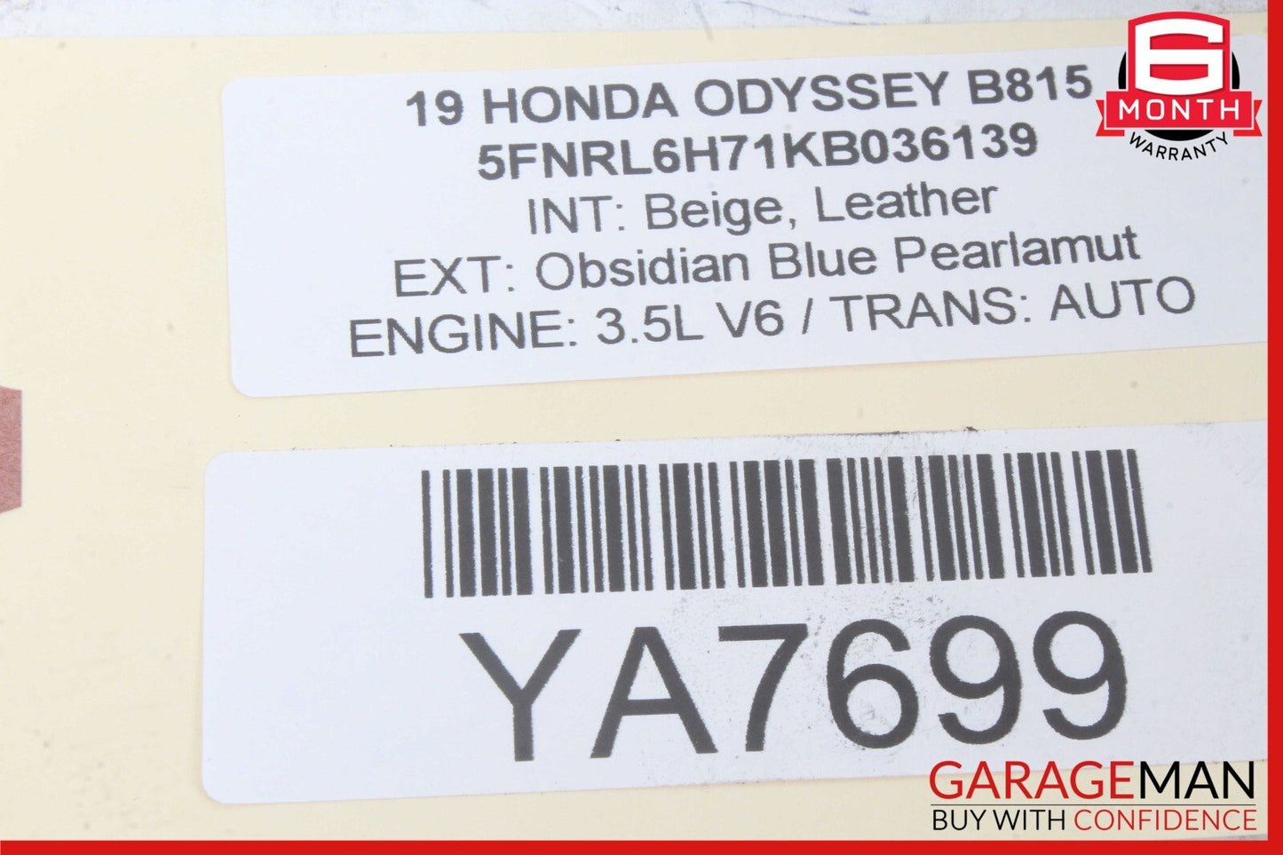 18-23 Honda Odyssey Steering Driver Wheel Black 78500-THR-A410-M1 OEM