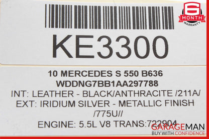 10-13 Mercedes W221 S550 S63 CL550 Gas Pedal Accelerator Module Electronic OEM
