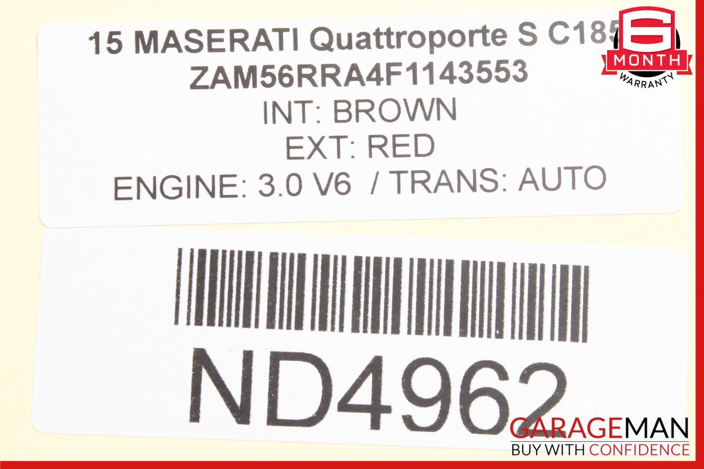 14-22 Maserati Ghibli M157 Rear Suspension Subframe Crossmember Cross Member OEM
