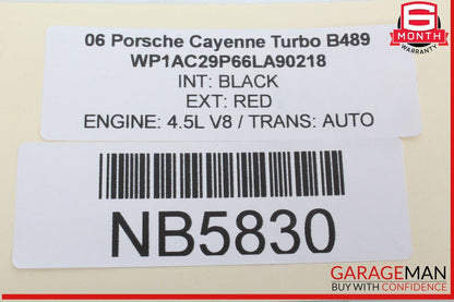 03-06 Porsche Cayenne 955 Right Side Engine Cylinder Head 948105121 OEM